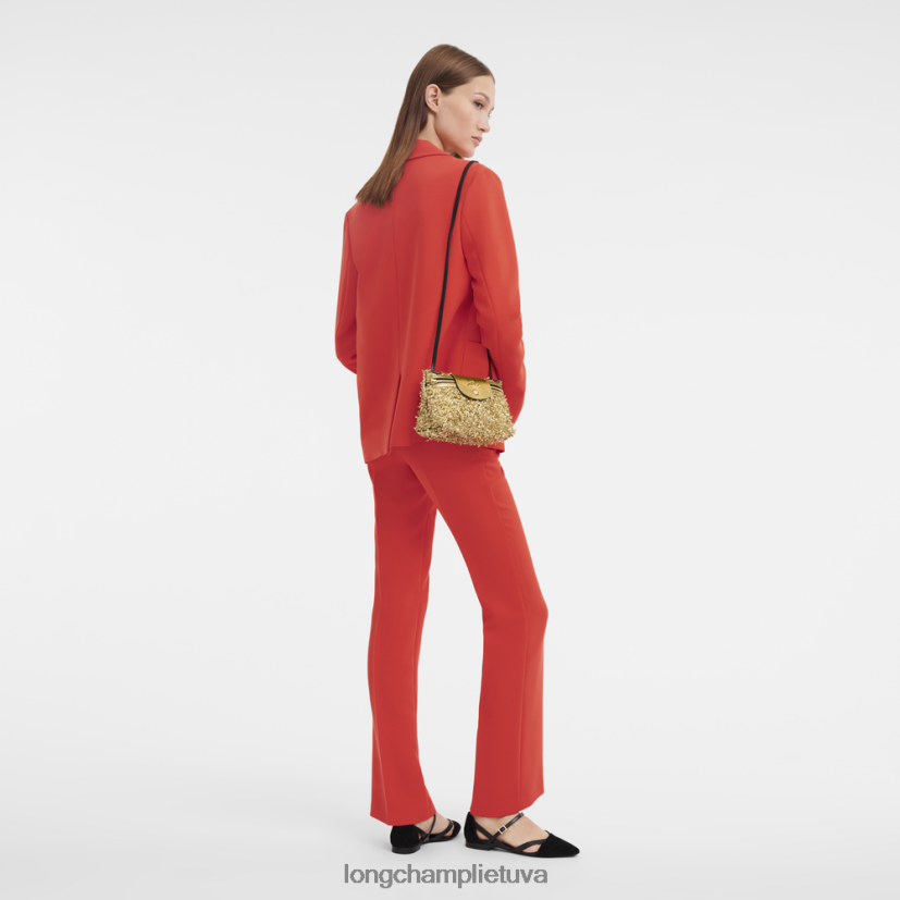 Longchamp le pliage collection crossbody krepšys auksas moterys krepšiai X6B2TB222