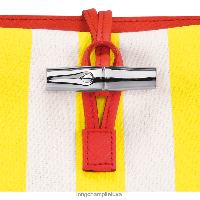 Longchamp roseau esminis kibiras geltona/balta moterys krepšiai X6B2TB245