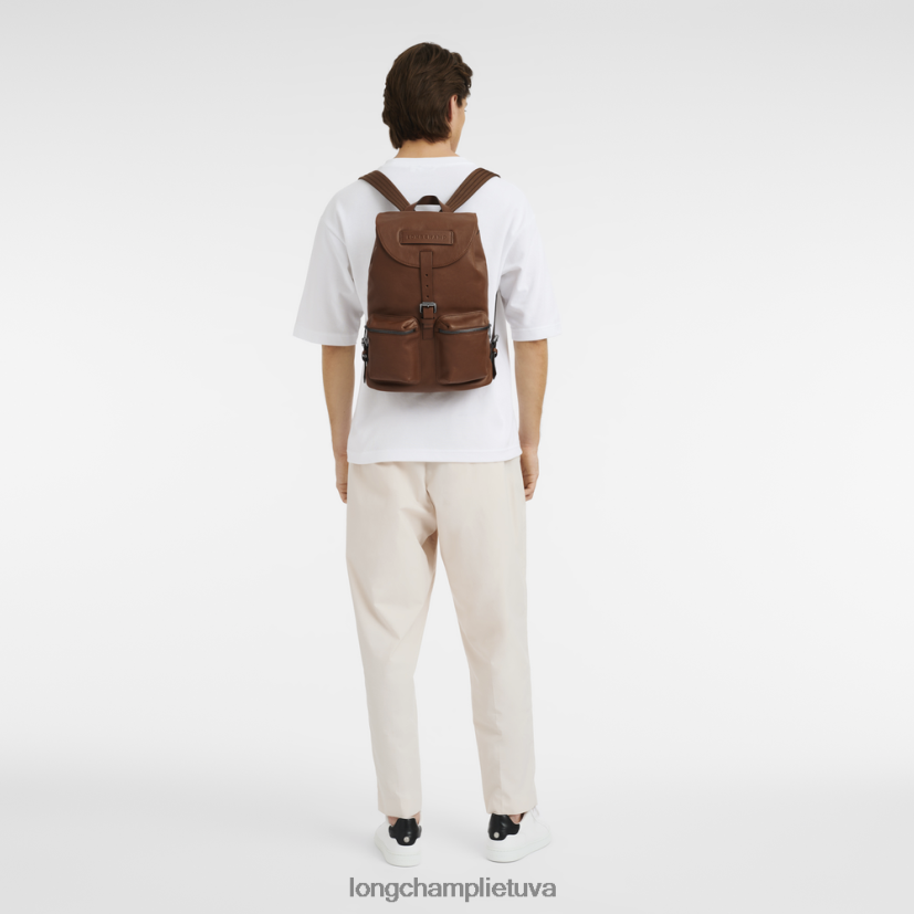 Longchamp 3d kuprinė konjako moterys krepšiai X6B2TB453