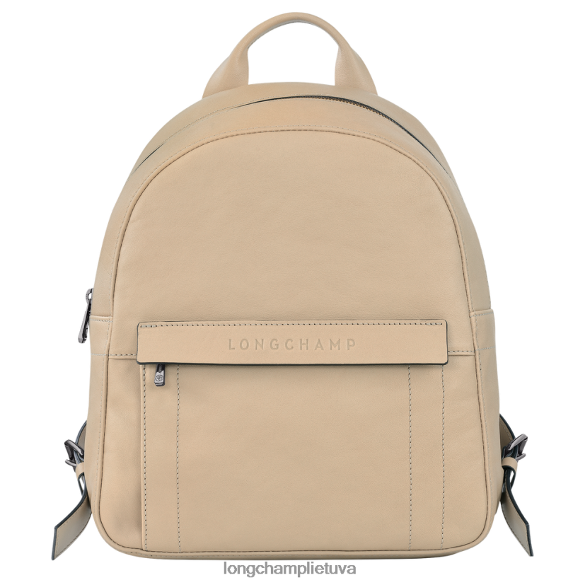 Longchamp 3d kuprinė smėlio spalvos moterys krepšiai X6B2TB431