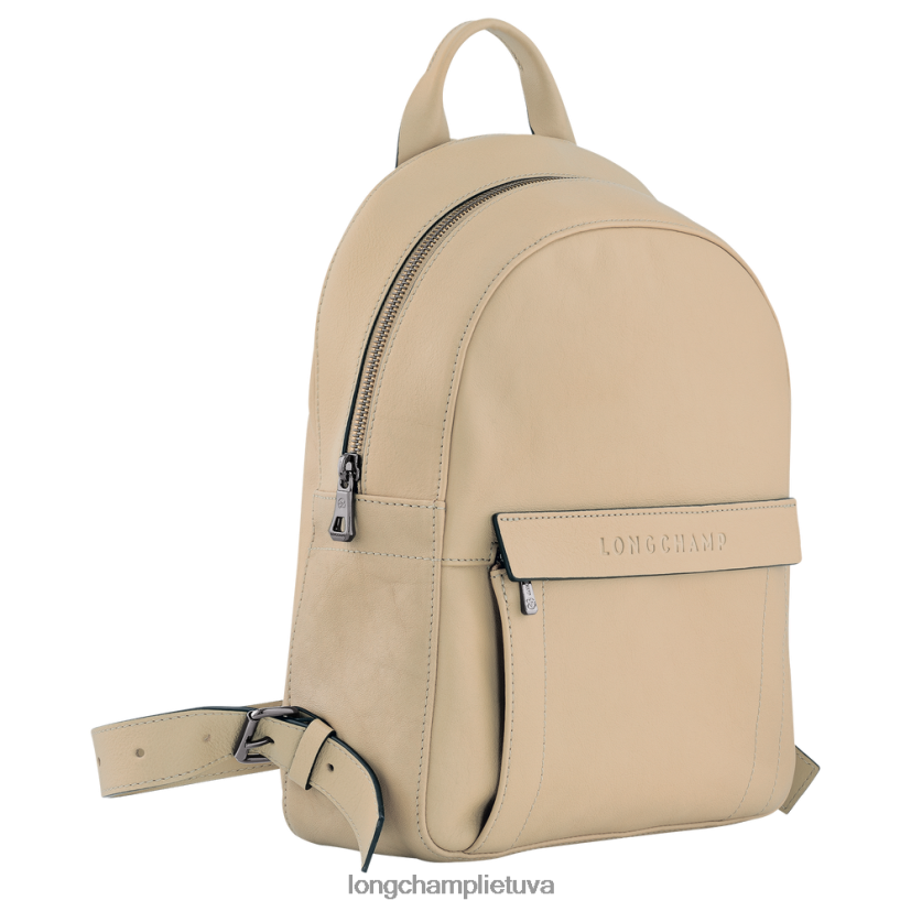 Longchamp 3d kuprinė smėlio spalvos moterys krepšiai X6B2TB431