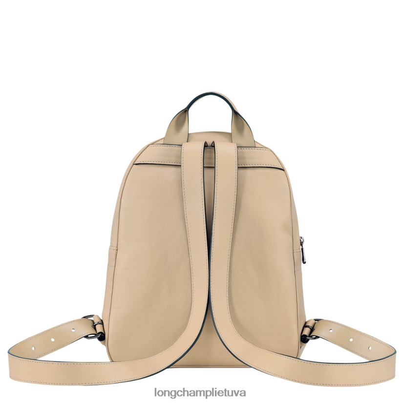 Longchamp 3d kuprinė smėlio spalvos moterys krepšiai X6B2TB431