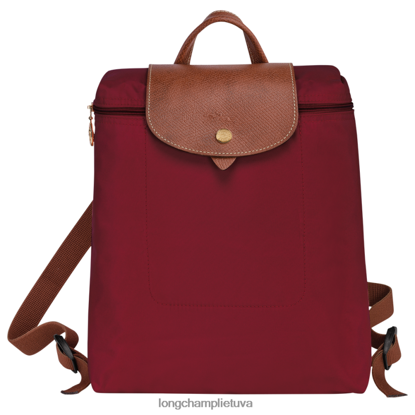 Longchamp le pliage originali kuprinė raudona moterys krepšiai X6B2TB443