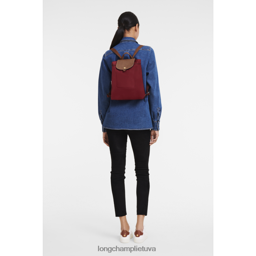 Longchamp le pliage originali kuprinė raudona moterys krepšiai X6B2TB443