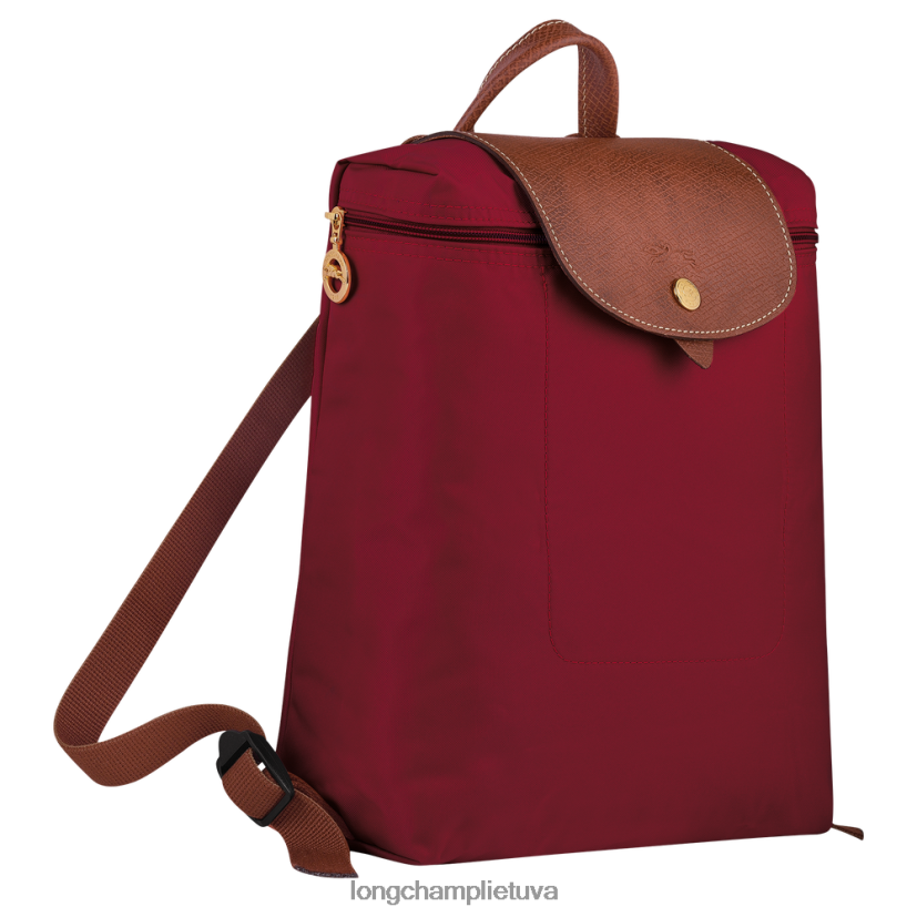 Longchamp le pliage originali kuprinė raudona moterys krepšiai X6B2TB443