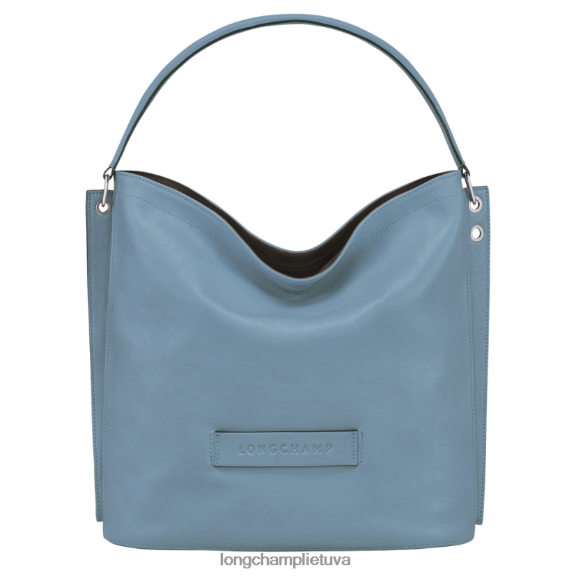 Longchamp 3D valkatų krepšys šiferis moterys krepšiai X6B2TB400