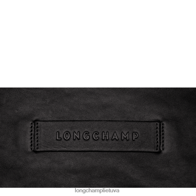 Longchamp 3D valkatų krepšys juodas moterys krepšiai X6B2TB398