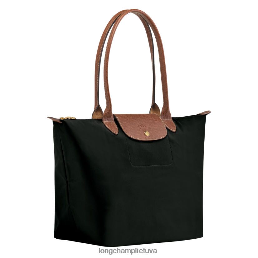 Longchamp Le pliage originalus krepšys juodas moterys krepšiai X6B2TB38