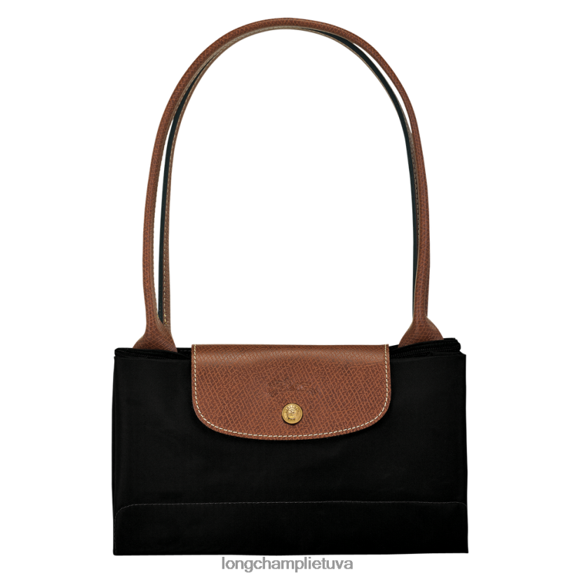 Longchamp Le pliage originalus krepšys juodas moterys krepšiai X6B2TB38