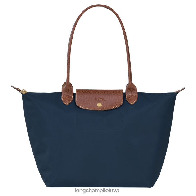 Longchamp Le pliage originalus krepšys karinis jūrų laivynas moterys krepšiai X6B2TB417