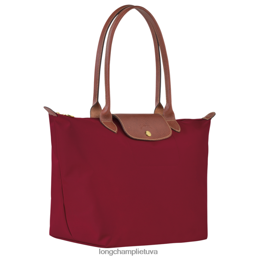 Longchamp Le pliage originalus krepšys raudona moterys krepšiai X6B2TB416