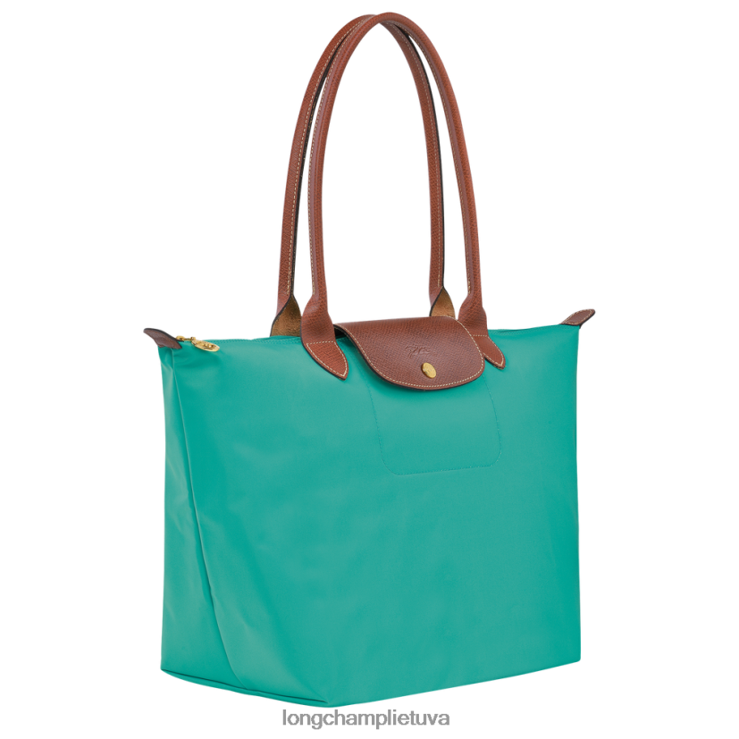 Longchamp Le pliage originalus krepšys turkis moterys krepšiai X6B2TB418