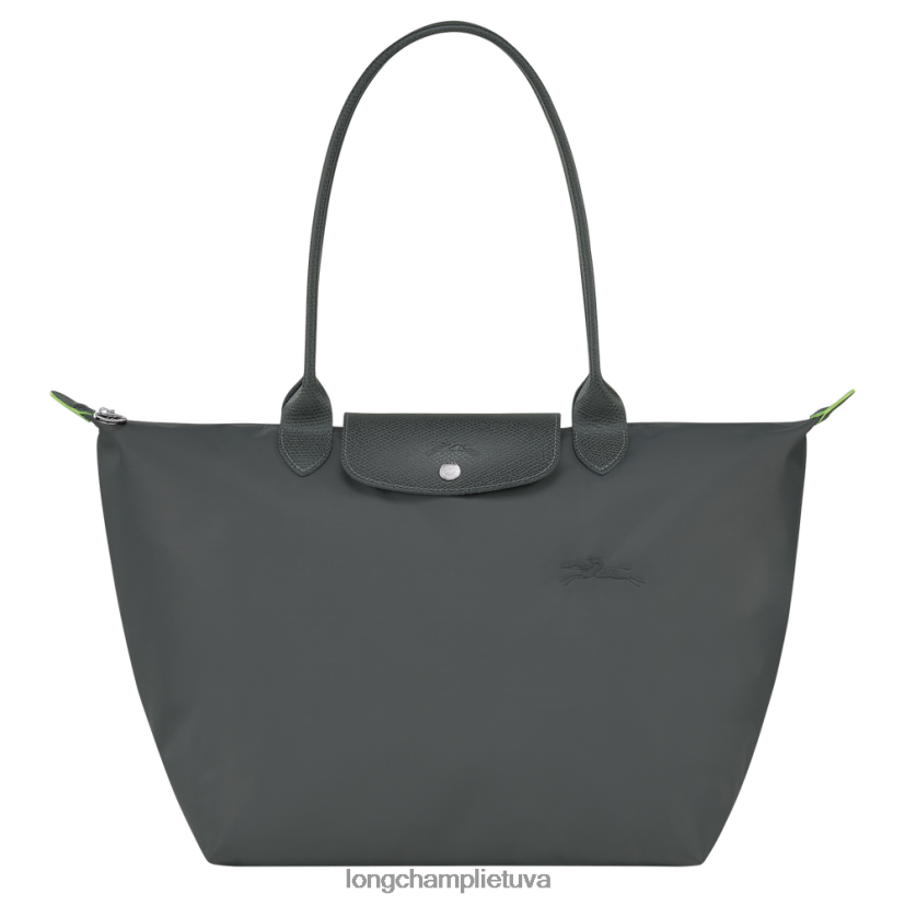 Longchamp le pliage žalias krepšys grafitas moterys krepšiai X6B2TB405