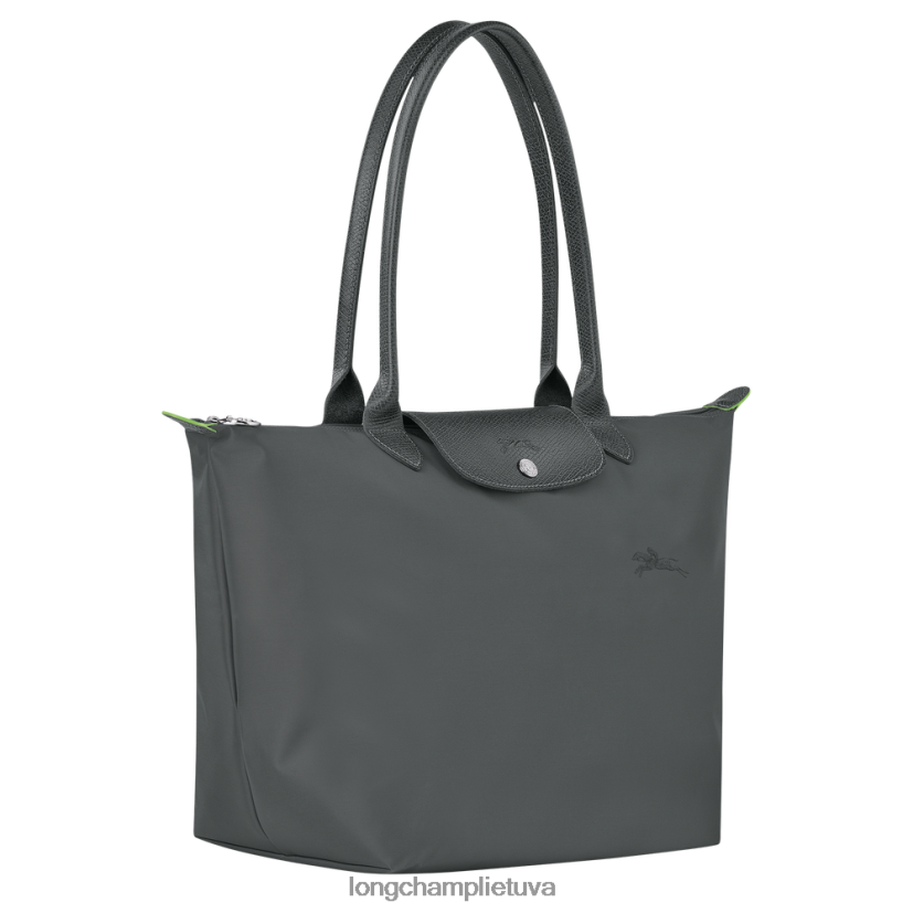 Longchamp le pliage žalias krepšys grafitas moterys krepšiai X6B2TB405