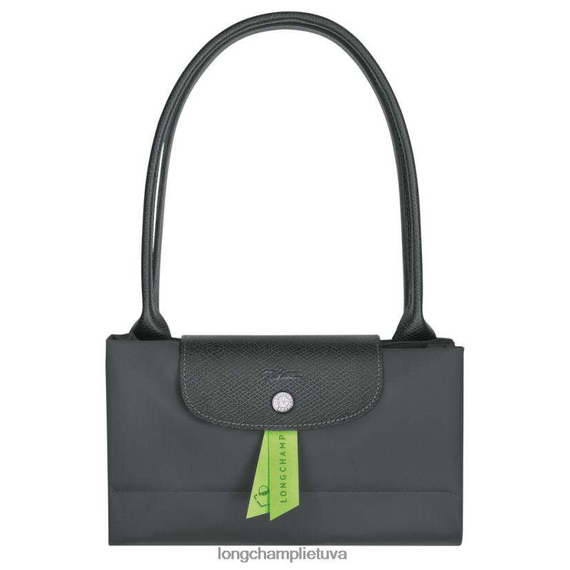 Longchamp le pliage žalias krepšys grafitas moterys krepšiai X6B2TB405