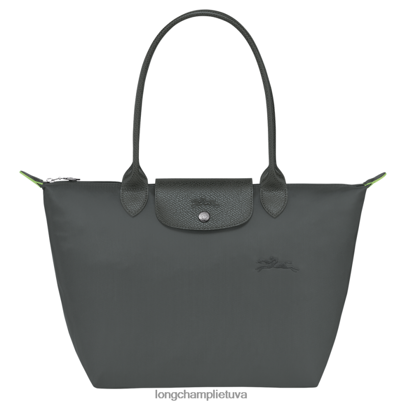 Longchamp le pliage žalias krepšys grafitas moterys krepšiai X6B2TB411