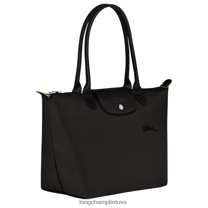Longchamp le pliage žalias krepšys juodas moterys krepšiai X6B2TB409