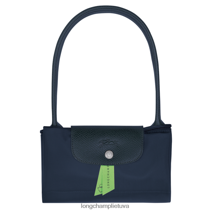 Longchamp le pliage žalias krepšys karinis jūrų laivynas moterys krepšiai X6B2TB412
