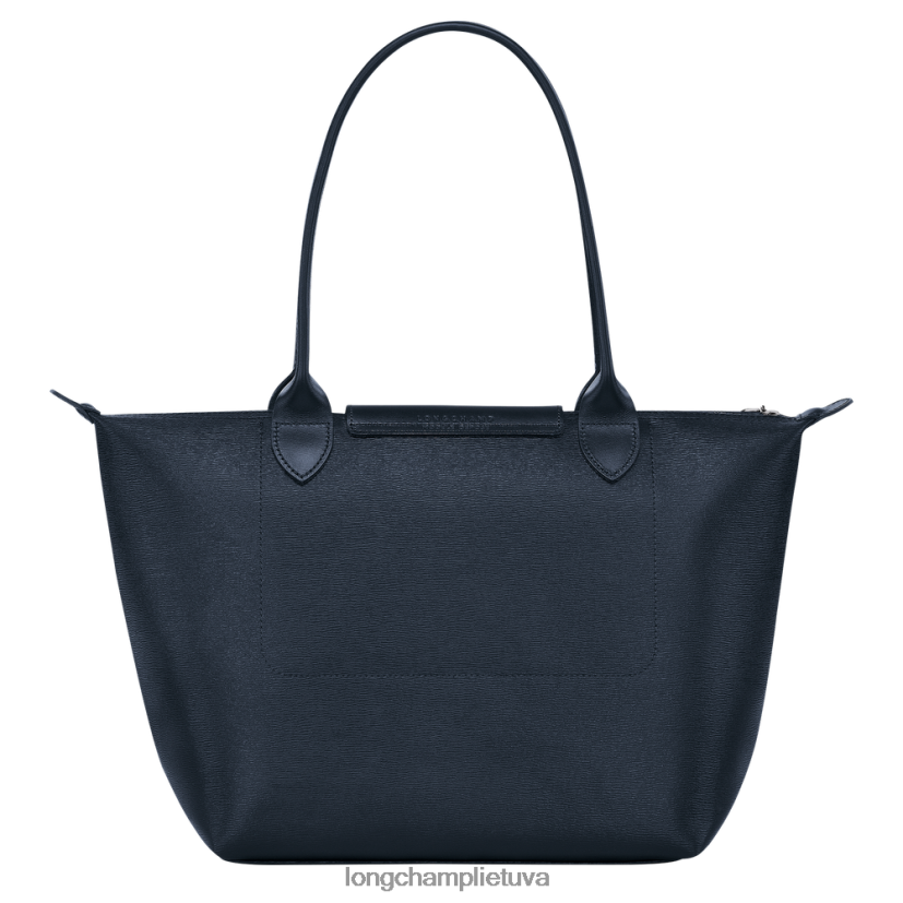 Longchamp le pliage city krepšys karinis jūrų laivynas moterys krepšiai X6B2TB355