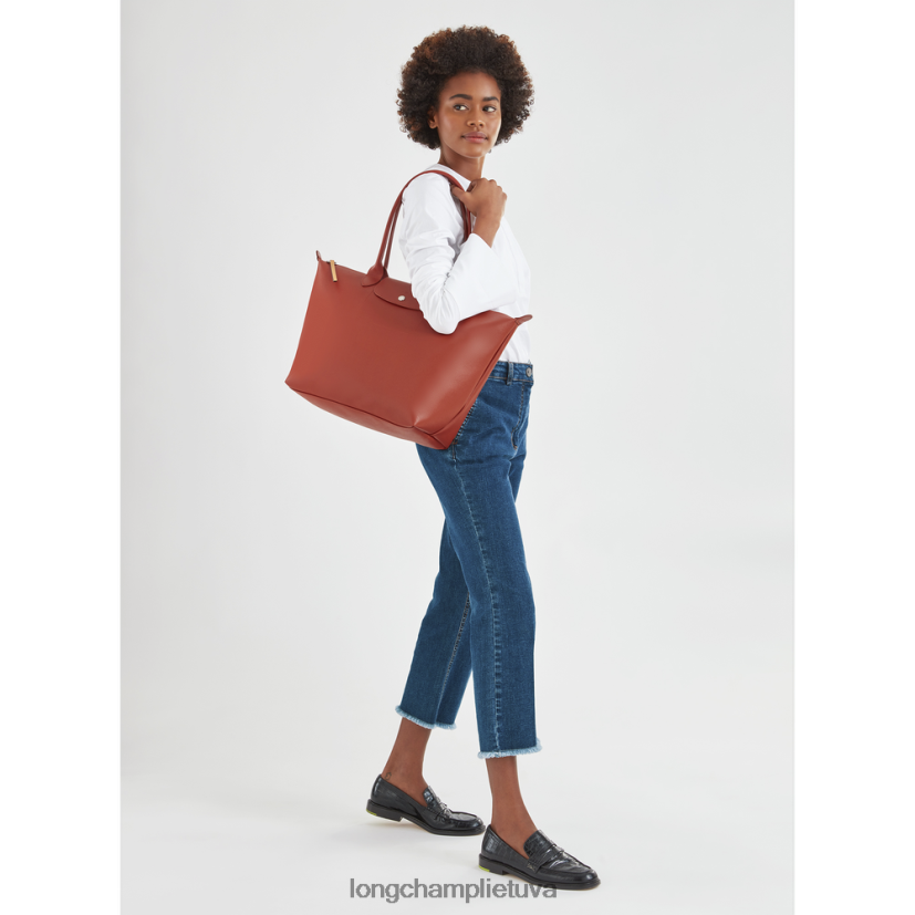 Longchamp le pliage city krepšys terakotos moterys krepšiai X6B2TB350