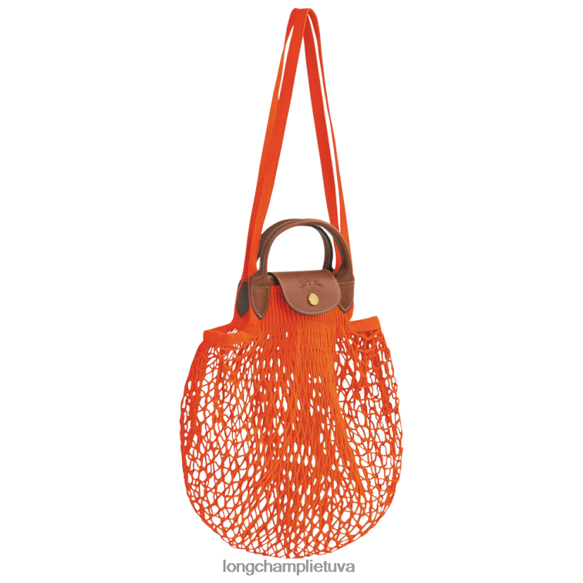 Longchamp le pliage filė tinklinis maišelis oranžinė moterys krepšiai X6B2TB3