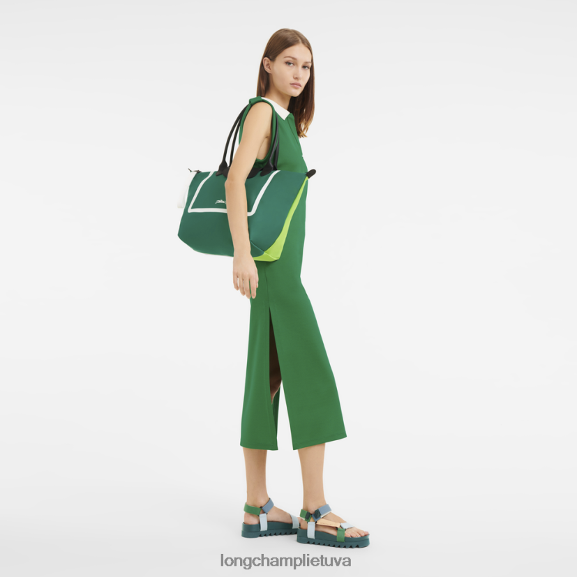 Longchamp le pliage kolekcijos krepšys žolė / žalia šviesa moterys krepšiai X6B2TB342