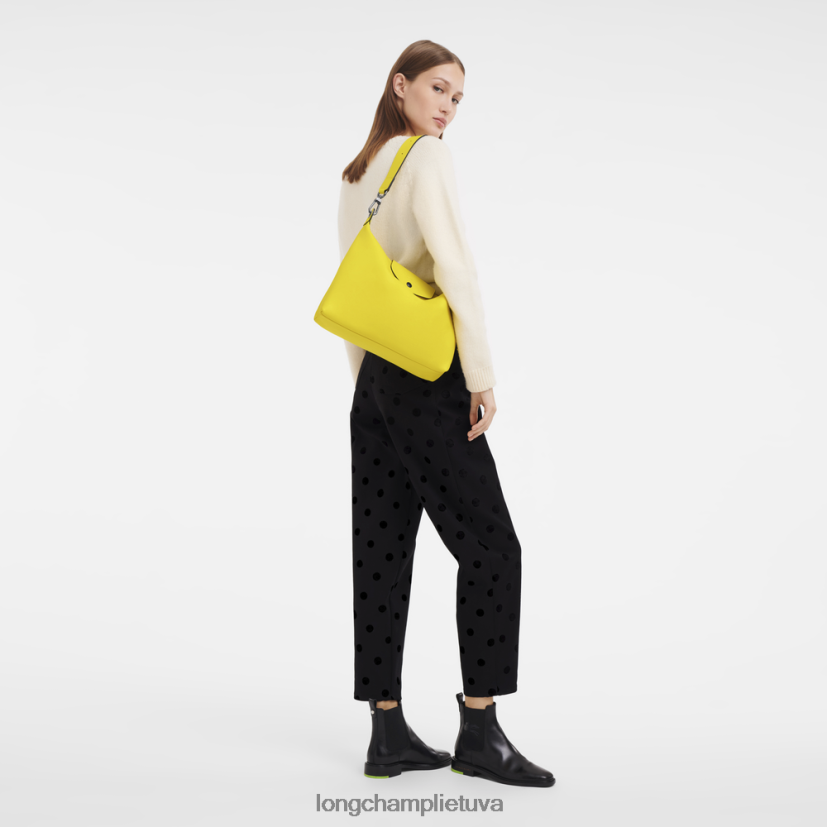 Longchamp le pliage xtra valkatų krepšys citrina moterys krepšiai X6B2TB394