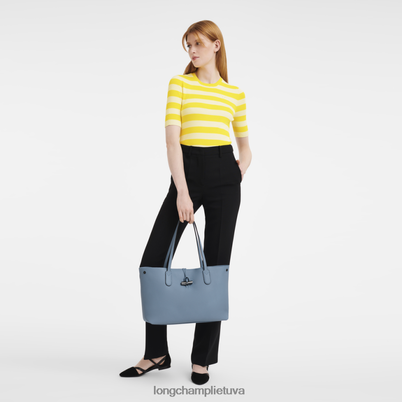 Longchamp roseau esminis krepšys šiferis moterys krepšiai X6B2TB363
