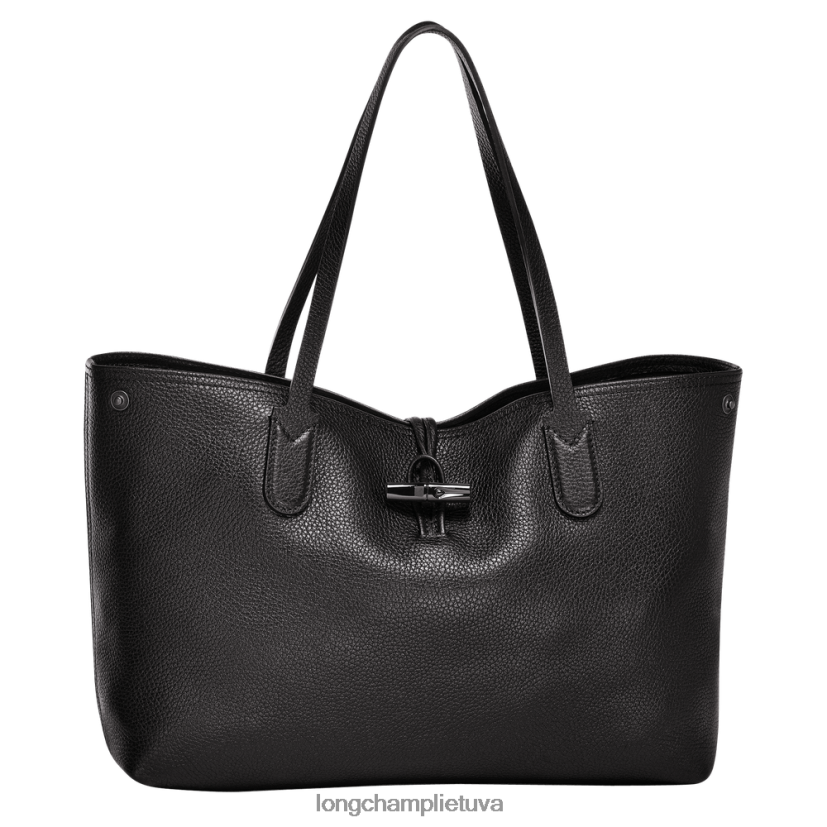 Longchamp roseau esminis krepšys juodas moterys krepšiai X6B2TB360