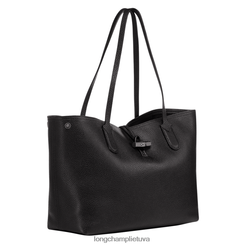 Longchamp roseau esminis krepšys juodas moterys krepšiai X6B2TB360