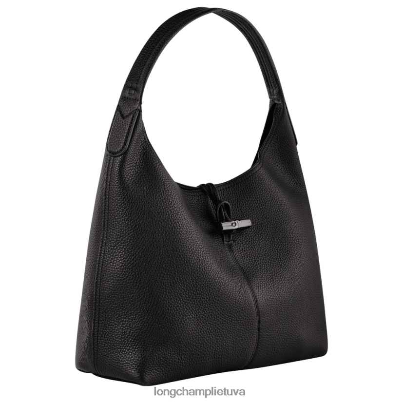 Longchamp roseau esminis valkata krepšys juodas moterys krepšiai X6B2TB357