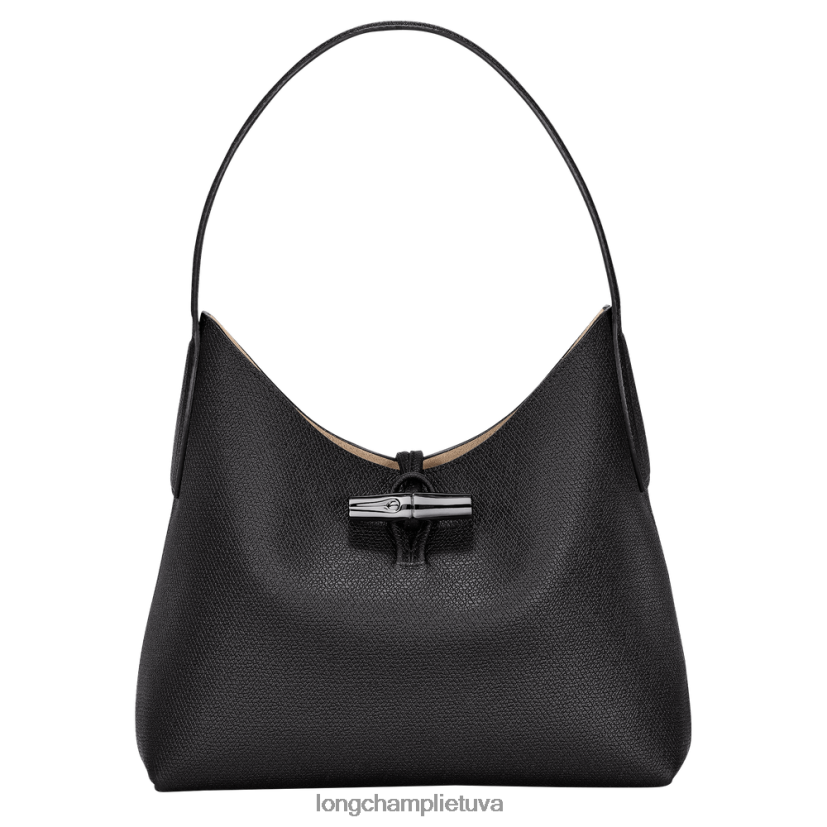 Longchamp roseau valkatų krepšys juodas moterys krepšiai X6B2TB375