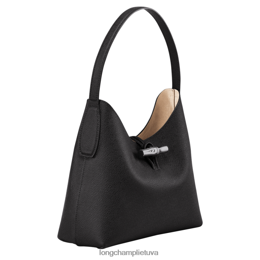 Longchamp roseau valkatų krepšys juodas moterys krepšiai X6B2TB375