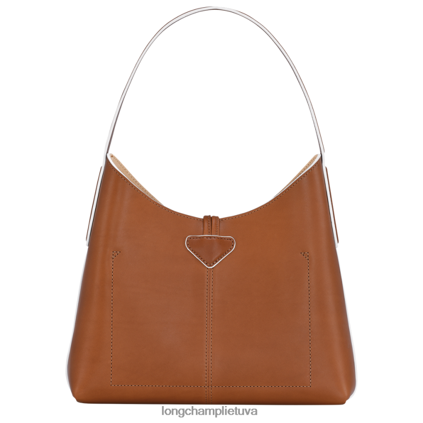 Longchamp roseau valkatų krepšys konjako moterys krepšiai X6B2TB382