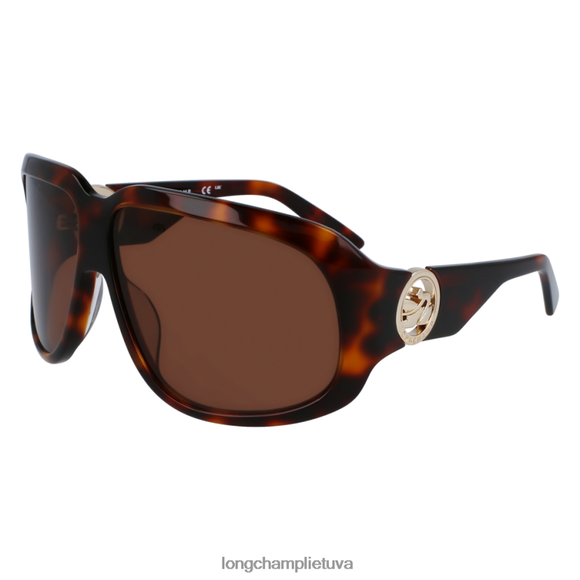 Longchamp pavasario/vasaros kolekcija 2023 akiniai nuo saulės havana moterys priedai X6B2TB879