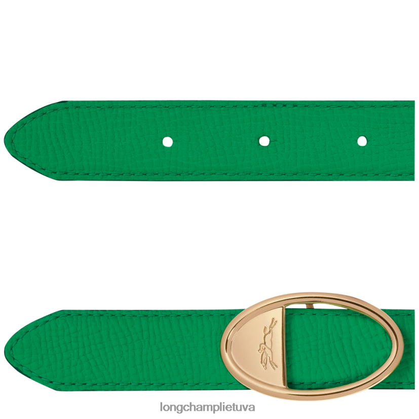 Longchamp pašto dėžutės diržas žolė / žalia šviesa moterys priedai X6B2TB924
