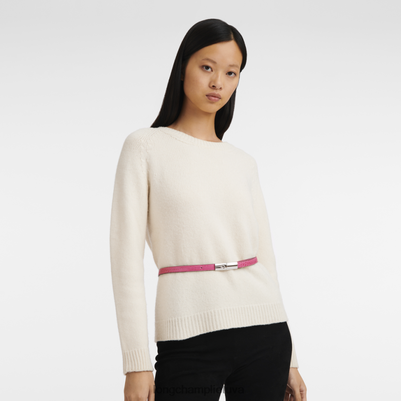 Longchamp roseau diržas fuksija moterys priedai X6B2TB915
