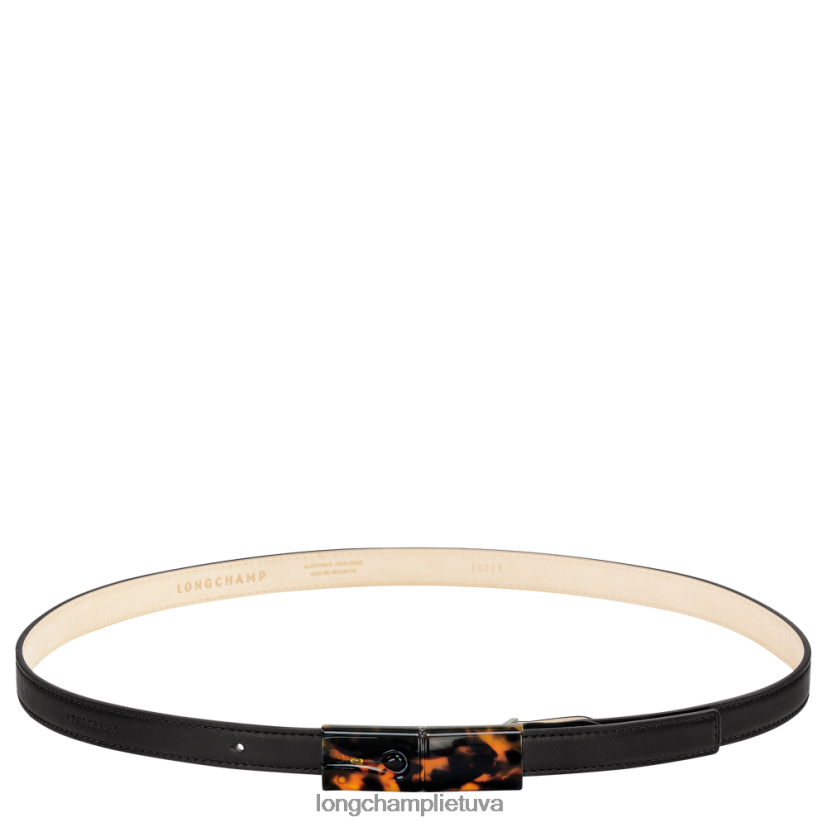 Longchamp roseau diržas juodas moterys priedai X6B2TB907