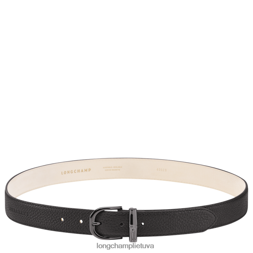 Longchamp roseau diržas juodas moterys priedai X6B2TB912