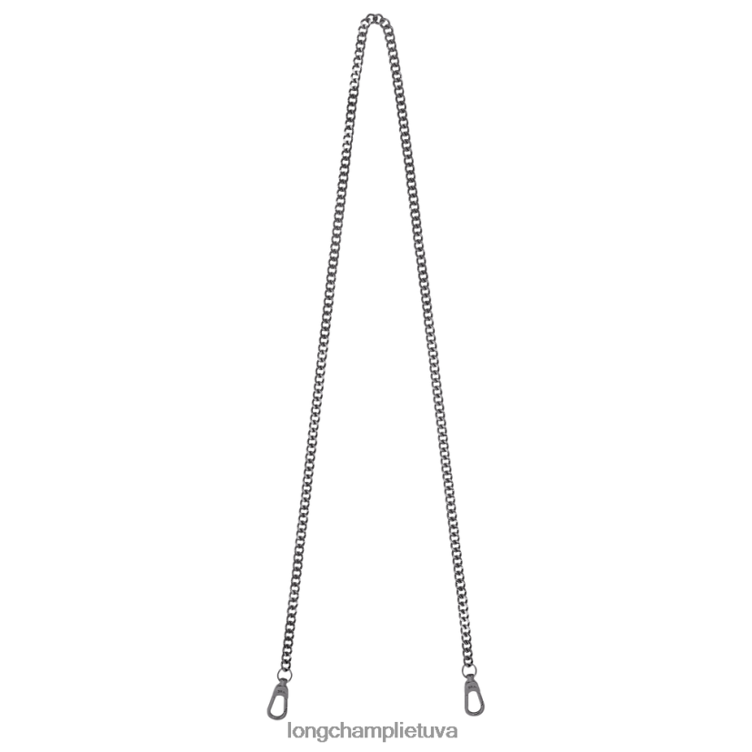 Longchamp grandininis peties dirželis Juodasis metalas moterys priedai X6B2TB1083