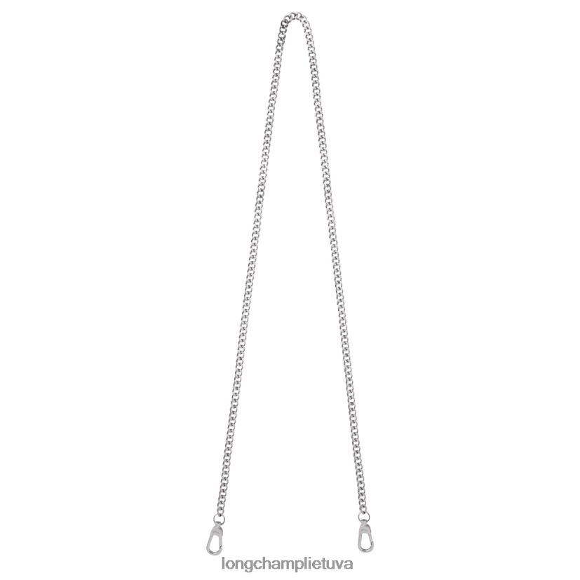 Longchamp grandininis peties dirželis sidabras moterys priedai X6B2TB1082
