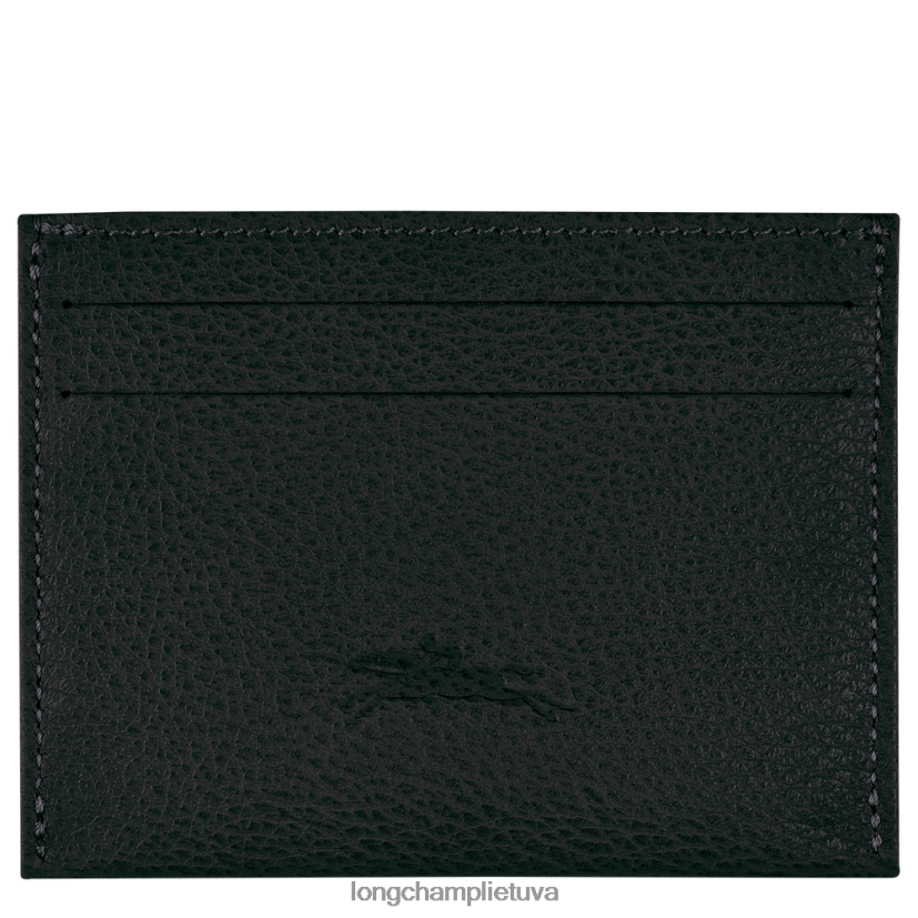 Longchamp le foulonne kortelės turėtojas juodas moterys odos gaminiai X6B2TB643