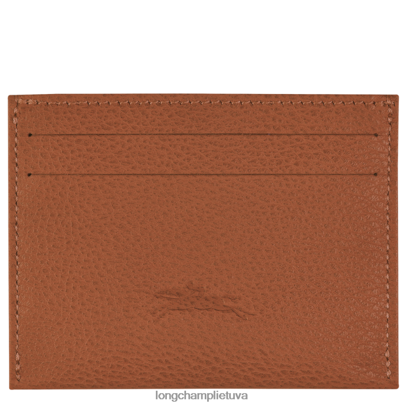 Longchamp le foulonne kortelės turėtojas karamelė moterys odos gaminiai X6B2TB645