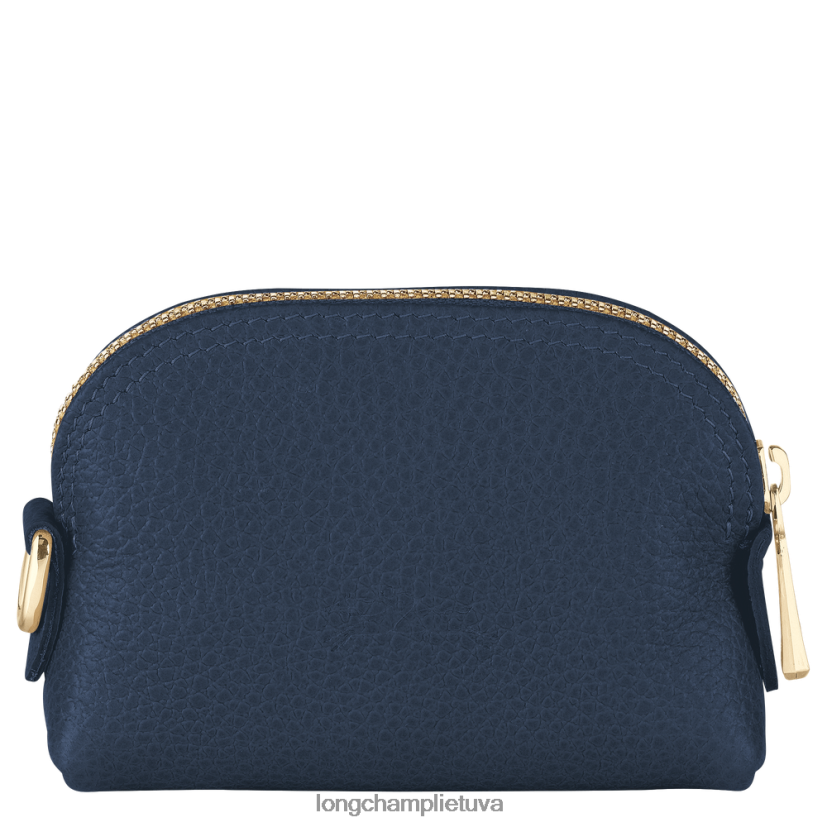 Longchamp le foulonne monetų piniginė karinis jūrų laivynas moterys odos gaminiai X6B2TB530