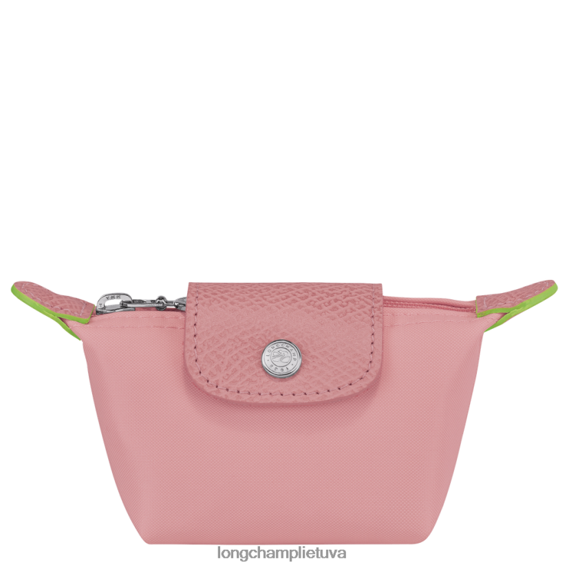 Longchamp le pliage žalios monetos piniginė žiedlapis rožinis moterys odos gaminiai X6B2TB512