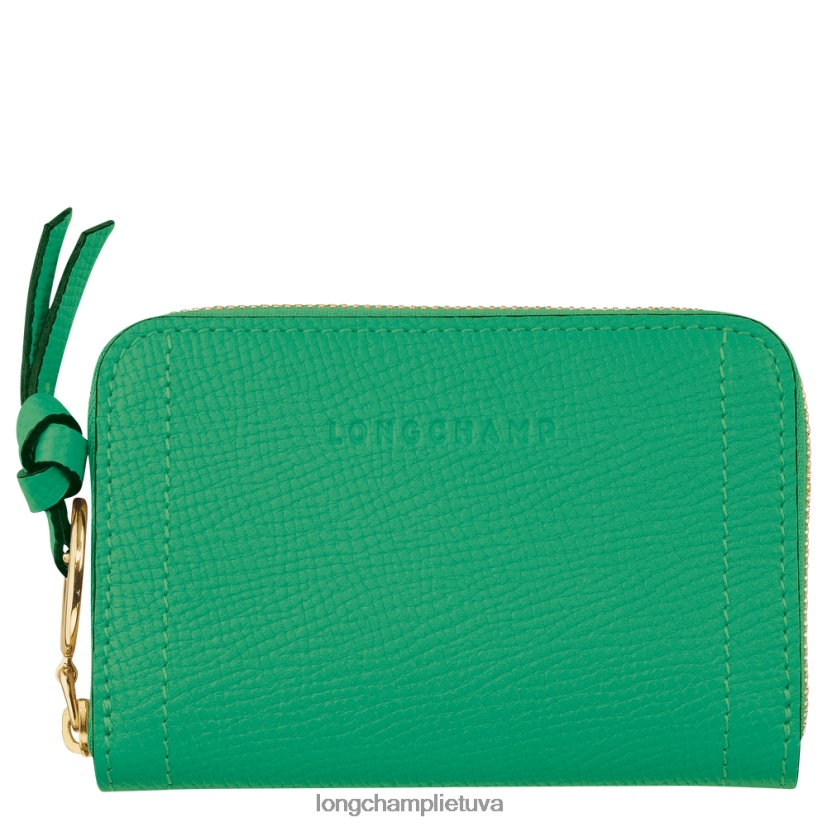 Longchamp pašto dėžutės monetų piniginė žolė / žalia šviesa moterys odos gaminiai X6B2TB540