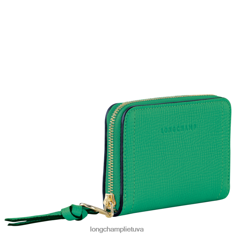 Longchamp pašto dėžutės monetų piniginė žolė / žalia šviesa moterys odos gaminiai X6B2TB540