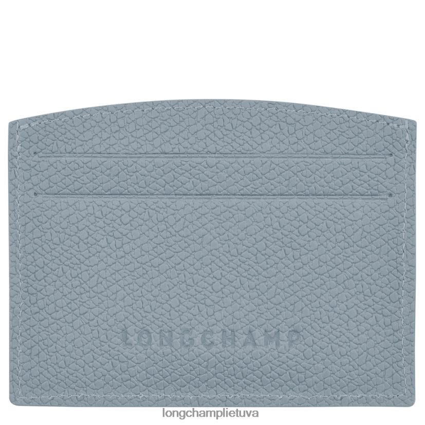 Longchamp roseau kortelės laikiklis debesėlis mėlynas moterys odos gaminiai X6B2TB640