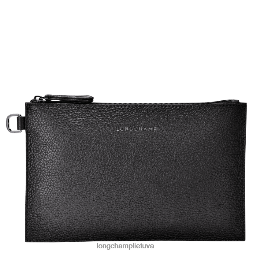 Longchamp Roseau esminis maišelis juodas moterys odos gaminiai X6B2TB690