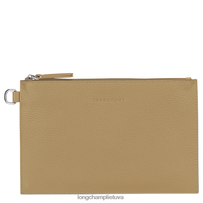Longchamp Roseau esminis maišelis smėlio spalvos moterys odos gaminiai X6B2TB691